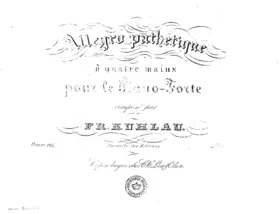 Allegro pathetique for Piano 4-hands