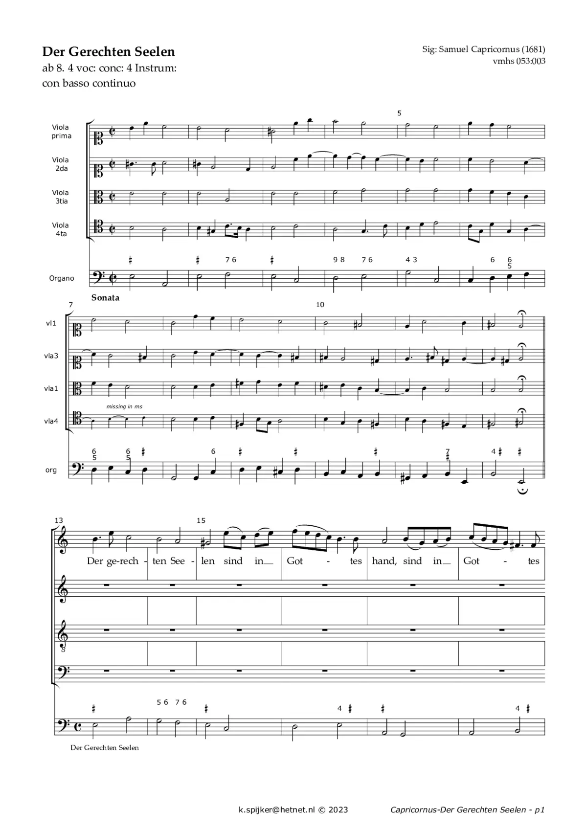 Der Gerechten Seelen - Page 1