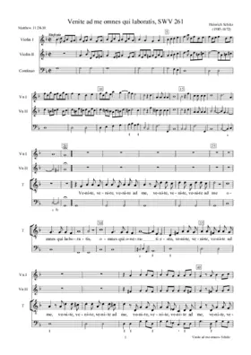 Venite ad me omnes qui laboratis, SWV 261
