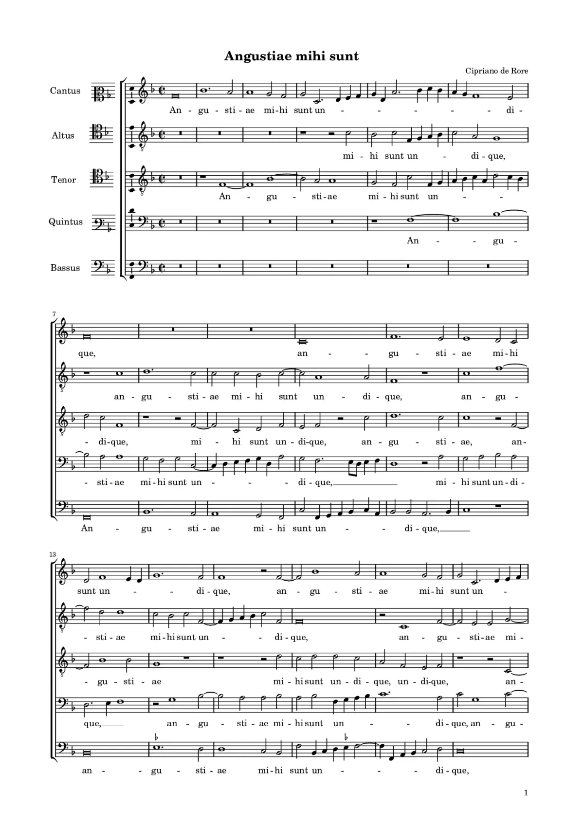 Angustiae mihi sunt - Page 1