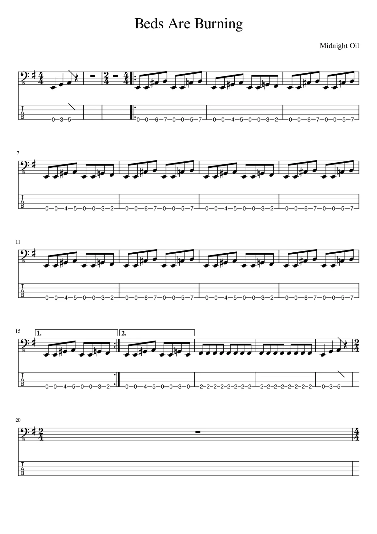 beds are burning - Page 1