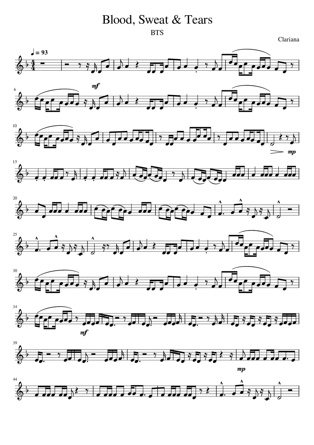 blood sweat and tears - Page 1