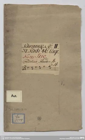 Sonata for Violin, Oboe, obligate Organ and Salmoe/Chalumeau