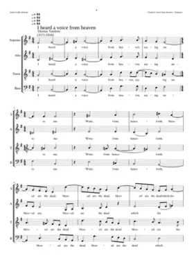 I heard a voice from heaven