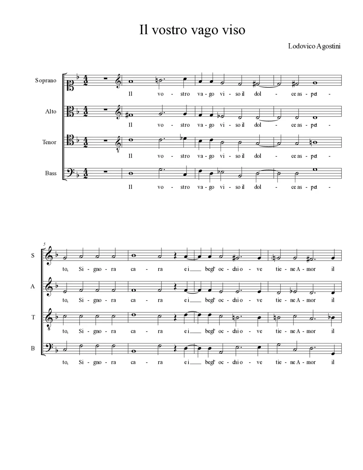 Il vostro vago viso - Page 1