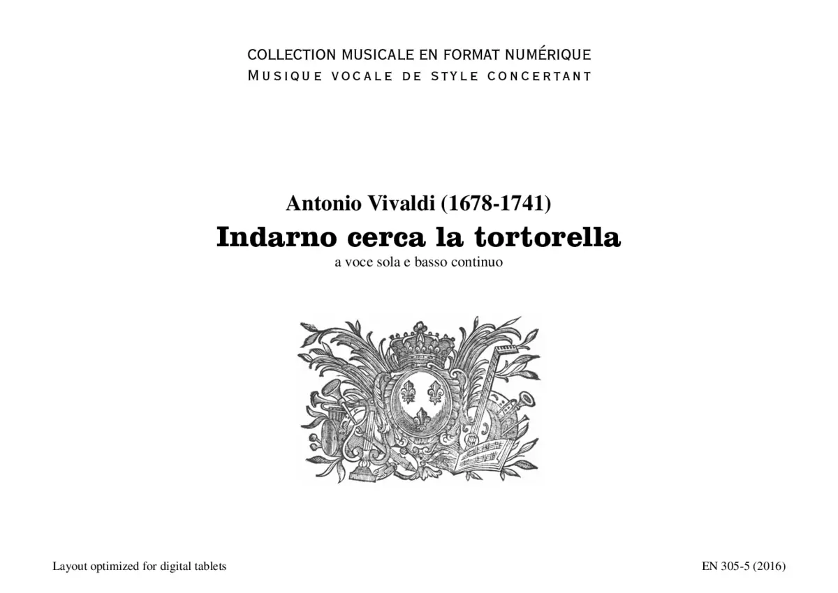 Indarno cerca la tortorella - Page 1