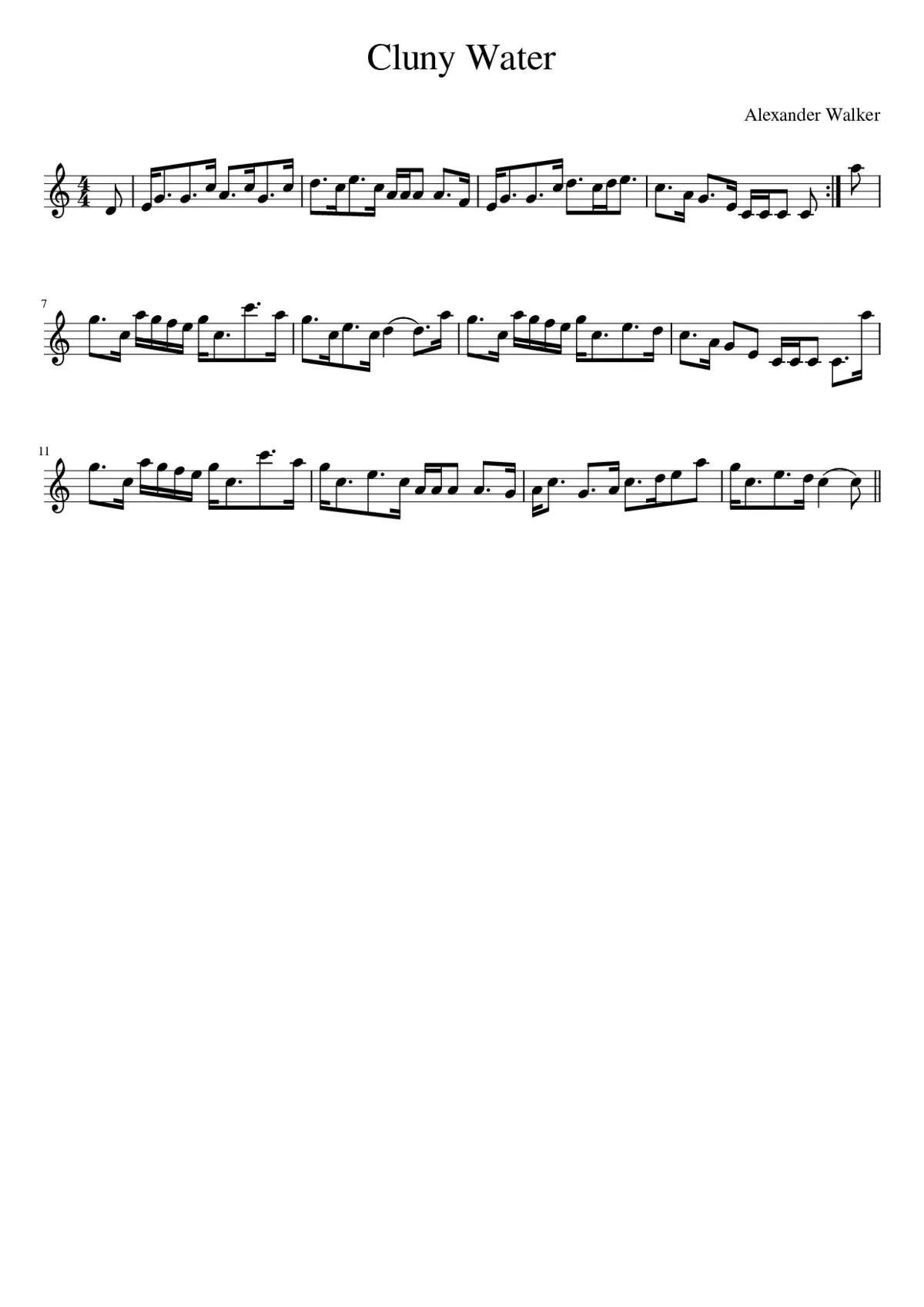 Cluny Water - Page 1