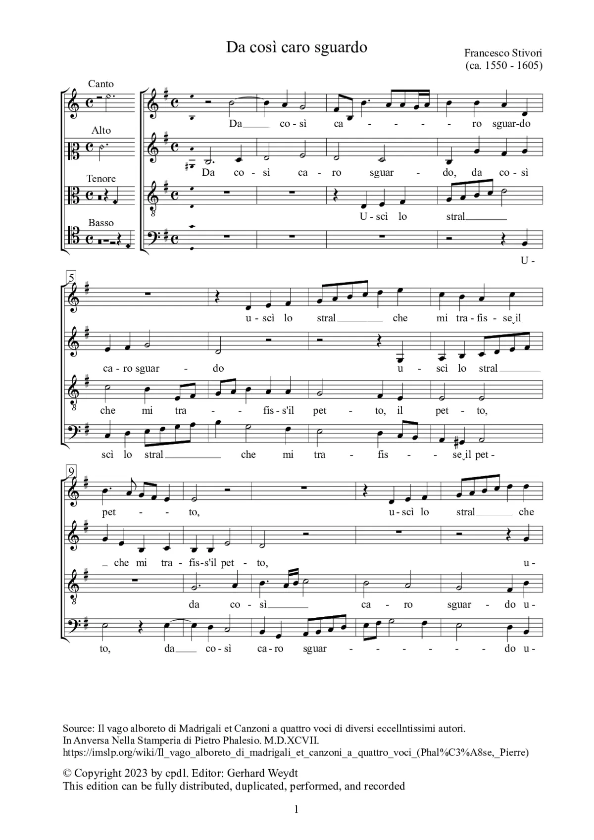 Da così caro sguardo - Page 1