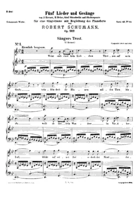 5 Lieder und Gesänge, Op.127