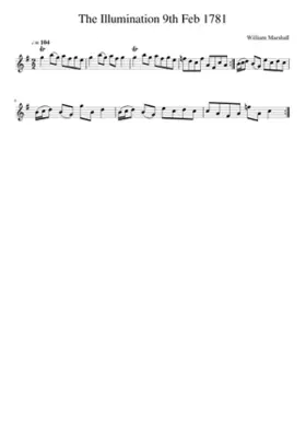 The Illumination 9th Feb 1781