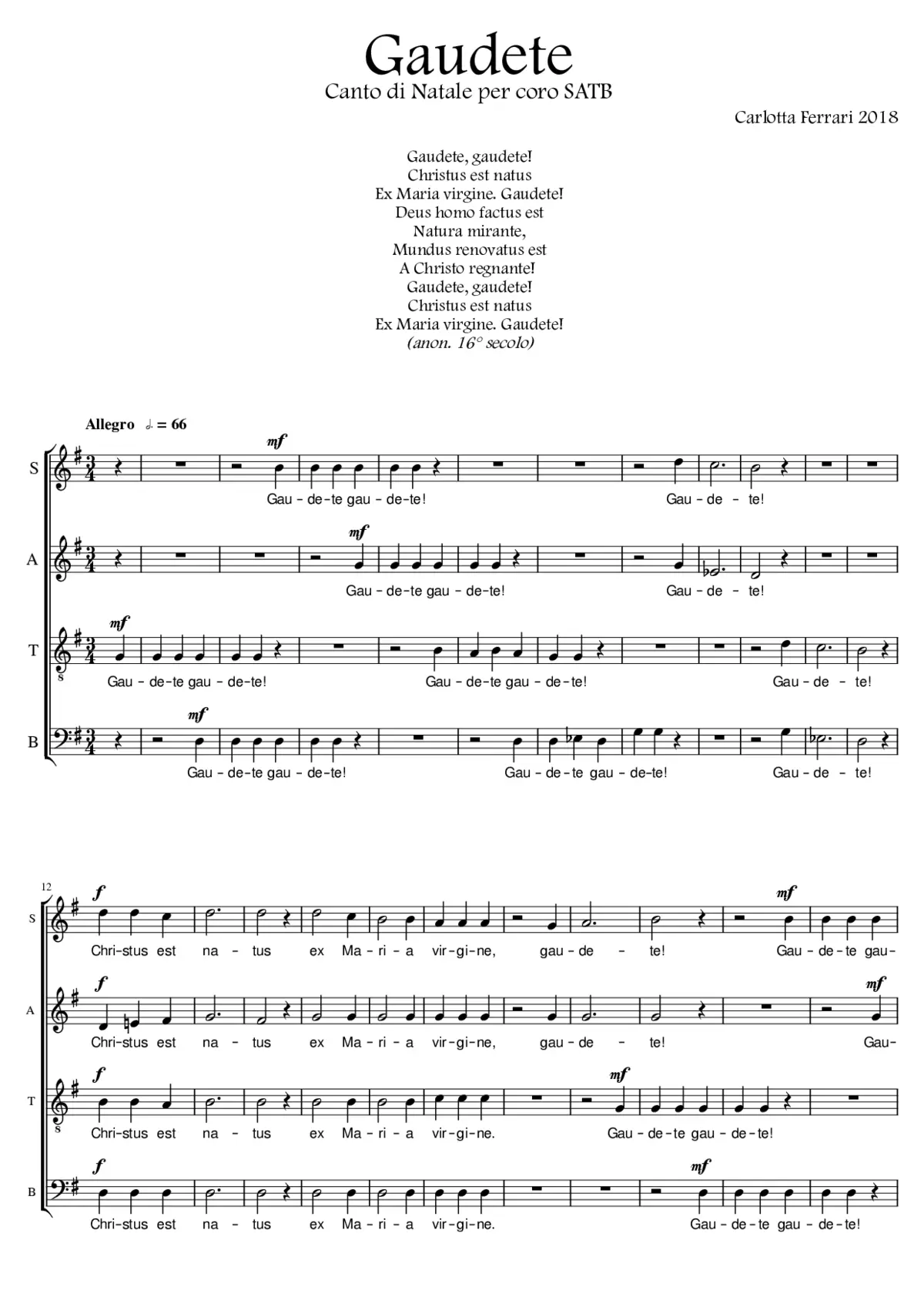 Gaudete - Page 1