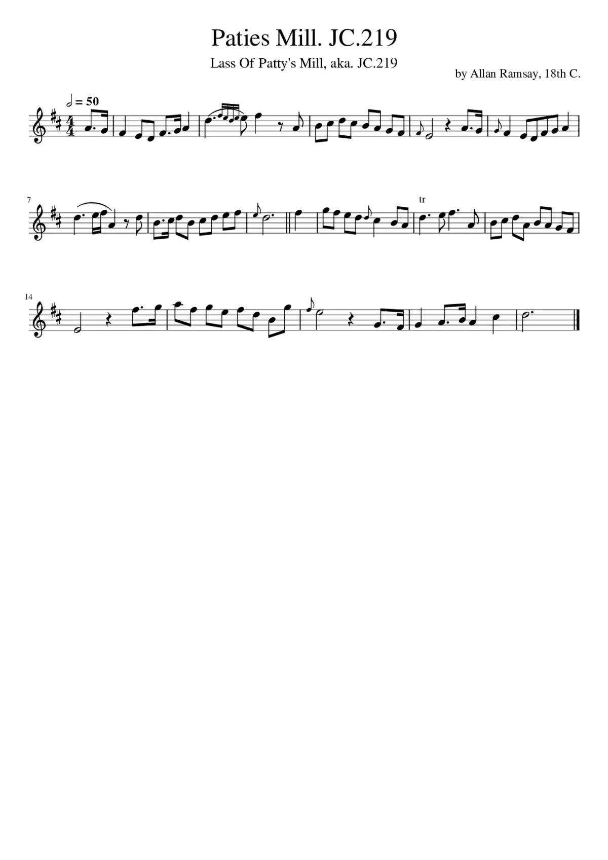 Paties Mill. JC.219 - Page 1