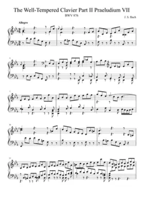 Prelude and Fugue in E-flat major BWV 876