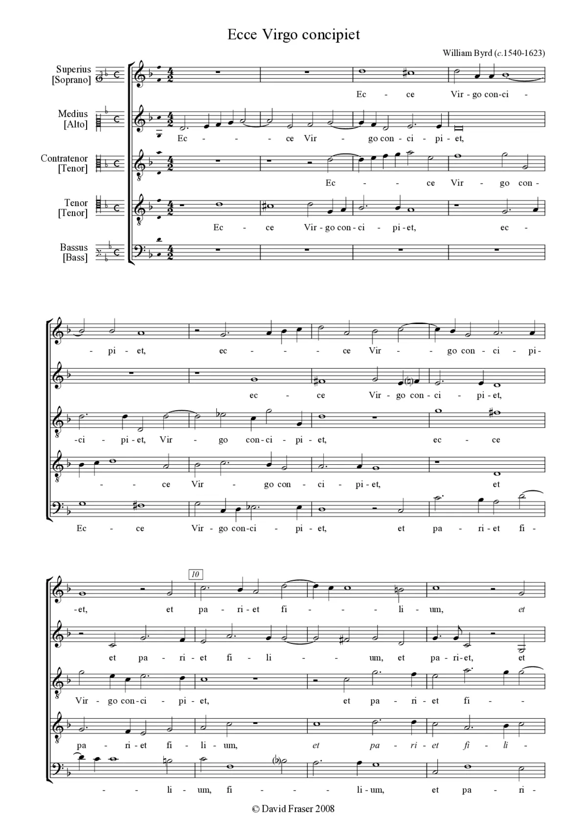 Ecce virgo concipiet - Page 1