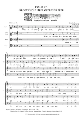 Groet is die Heer gepresen zeer - ps.47