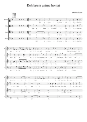 Deh lascia anima homai