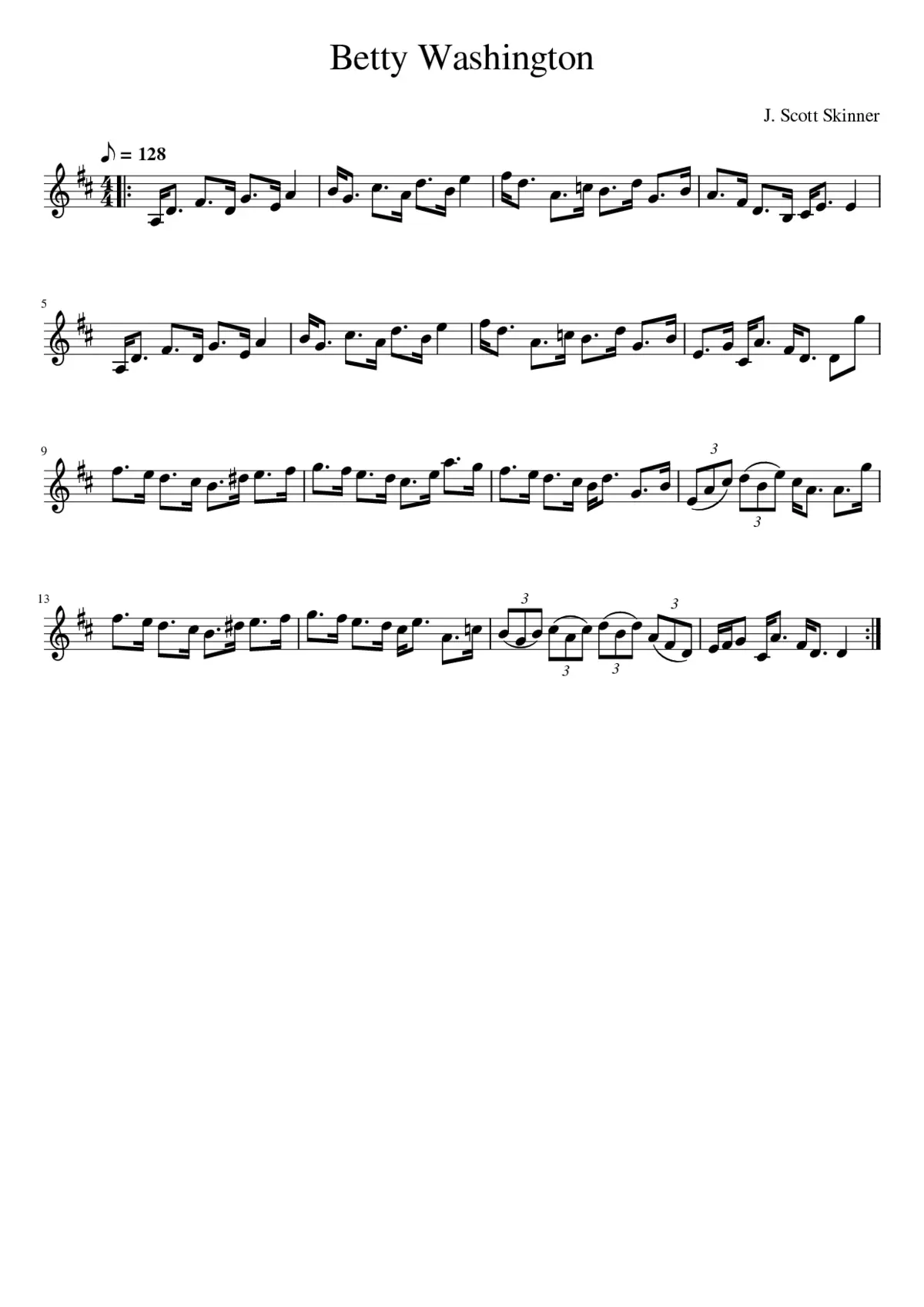 Betty Washington - Page 1