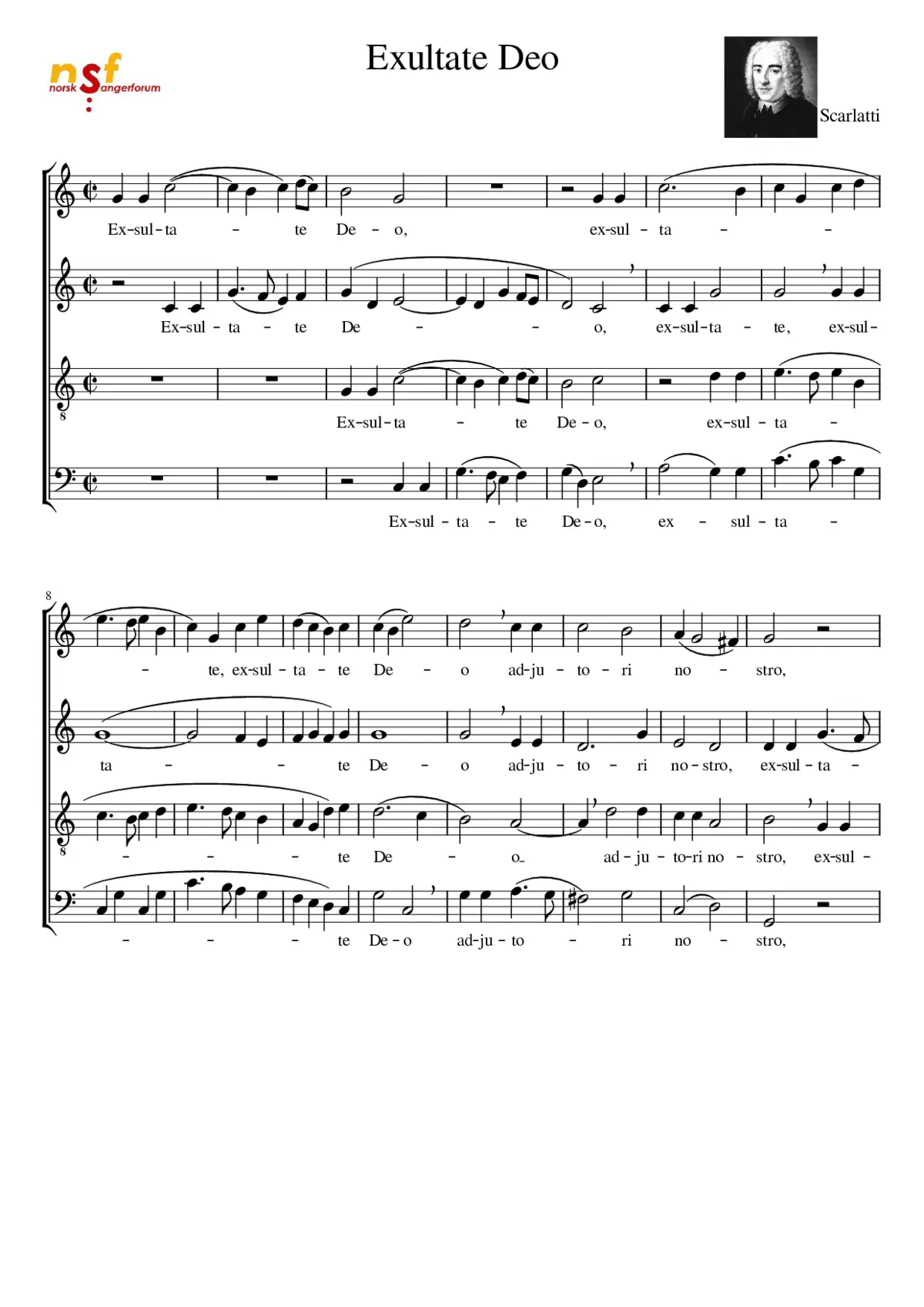 Exultate Deo - Page 1