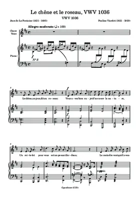 Le chêne et le roseau, VWV 1036