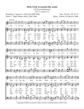 Holy God, we praise thy name