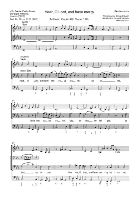 Hear, O Lord, and have mercy