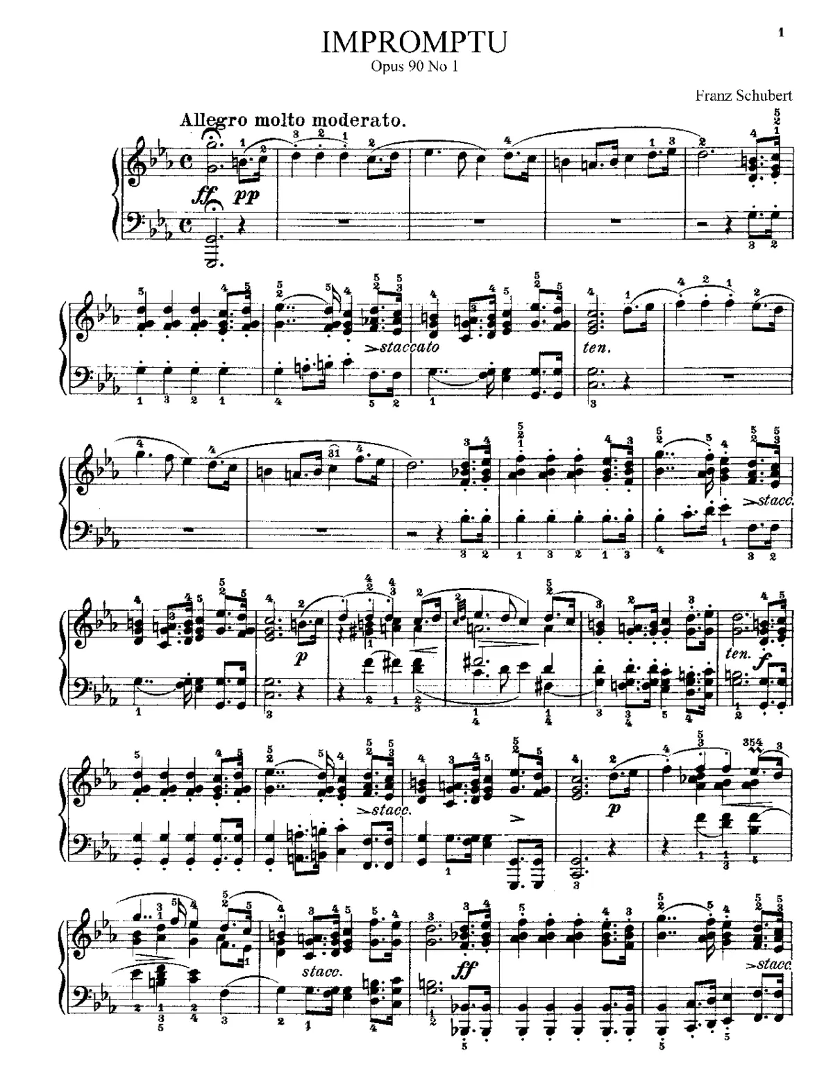 Vier Impromptus - Page 1