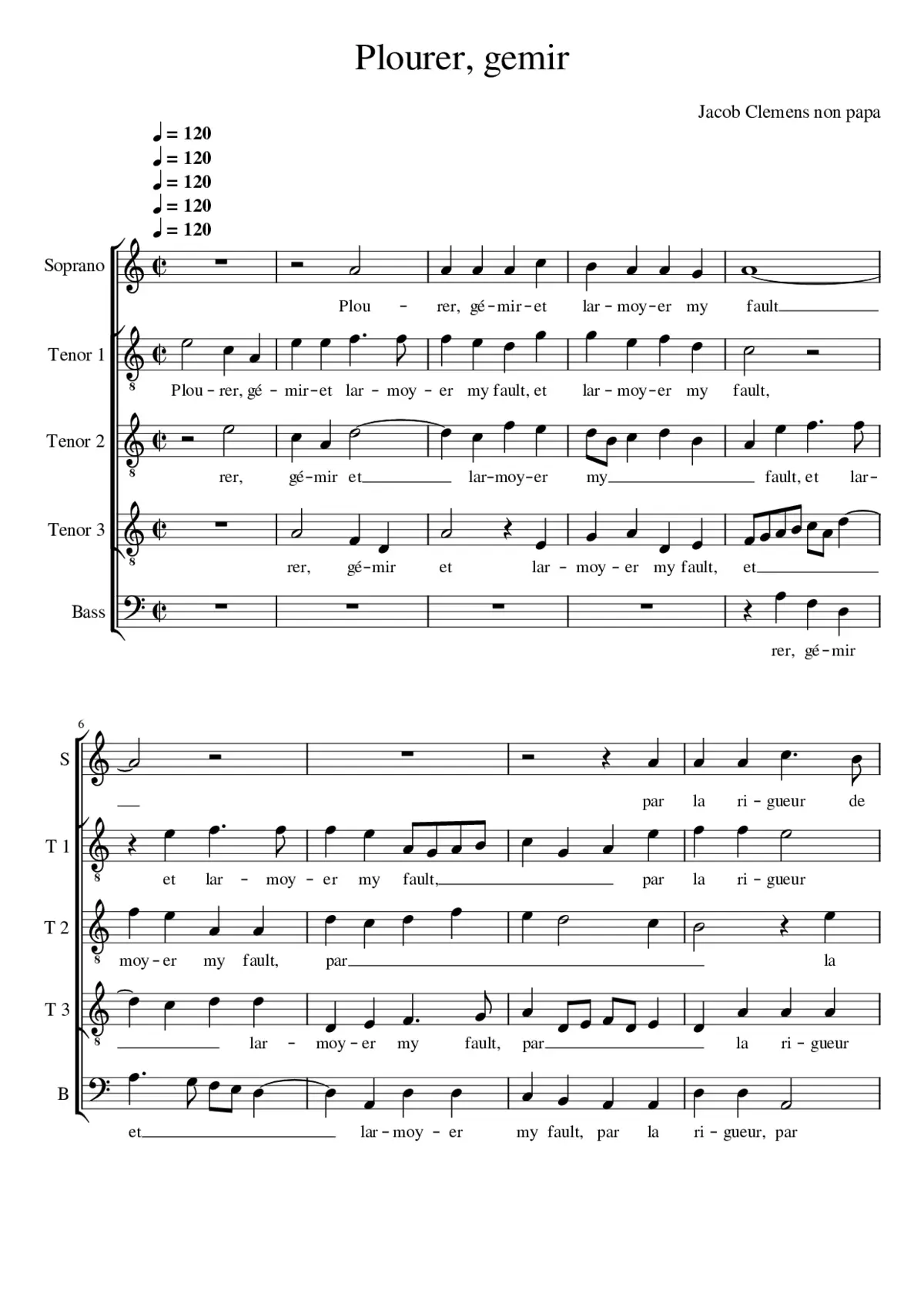 Plourer gemir - Page 1