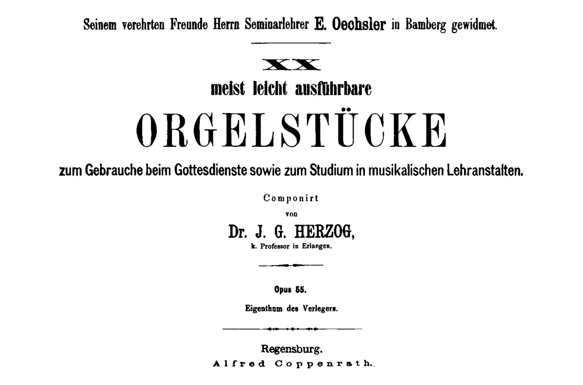 20 Meist leicht ausführbare Orgelstücke - Page 1