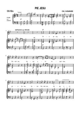 Pie Jesu, CG 92a