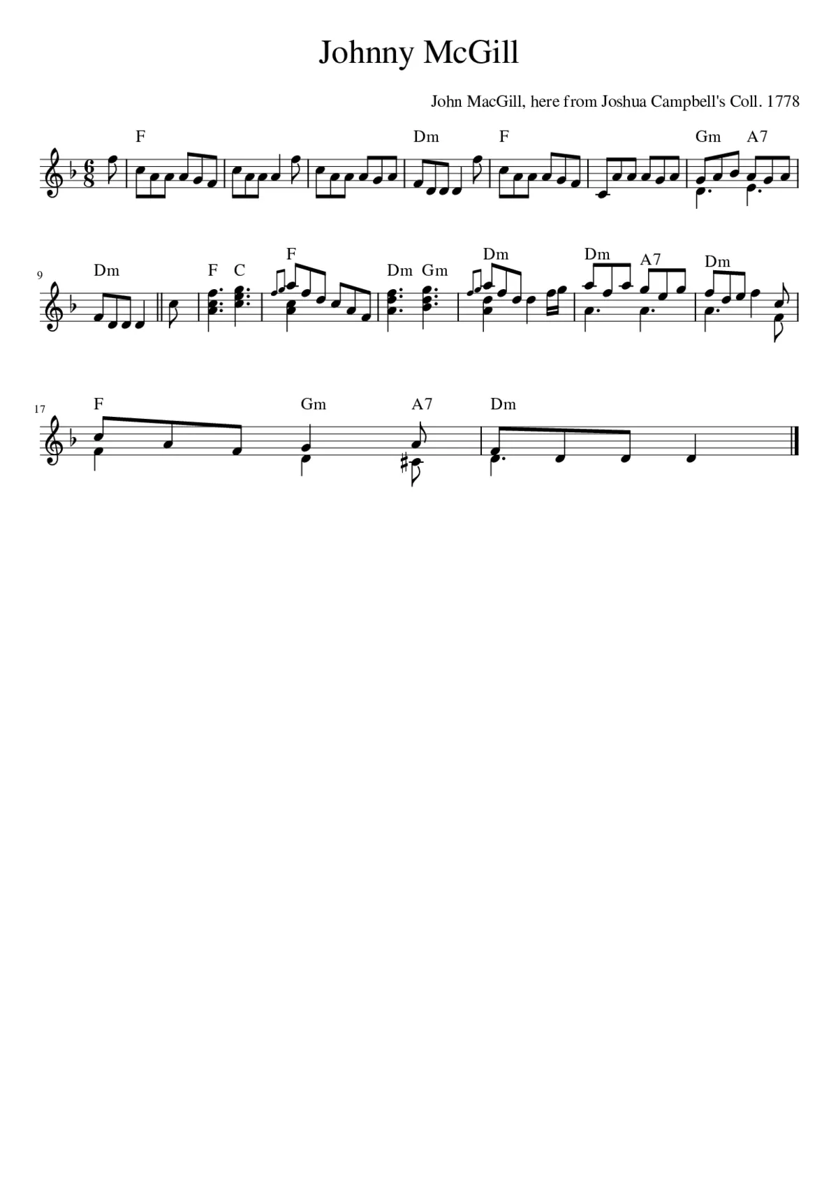 Johnny McGill - Page 1