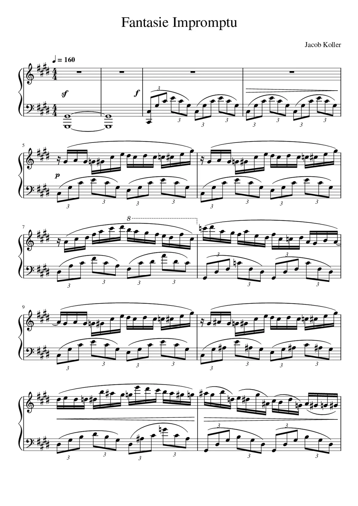 Fantaisie-impromptu Op.66 - Page 1