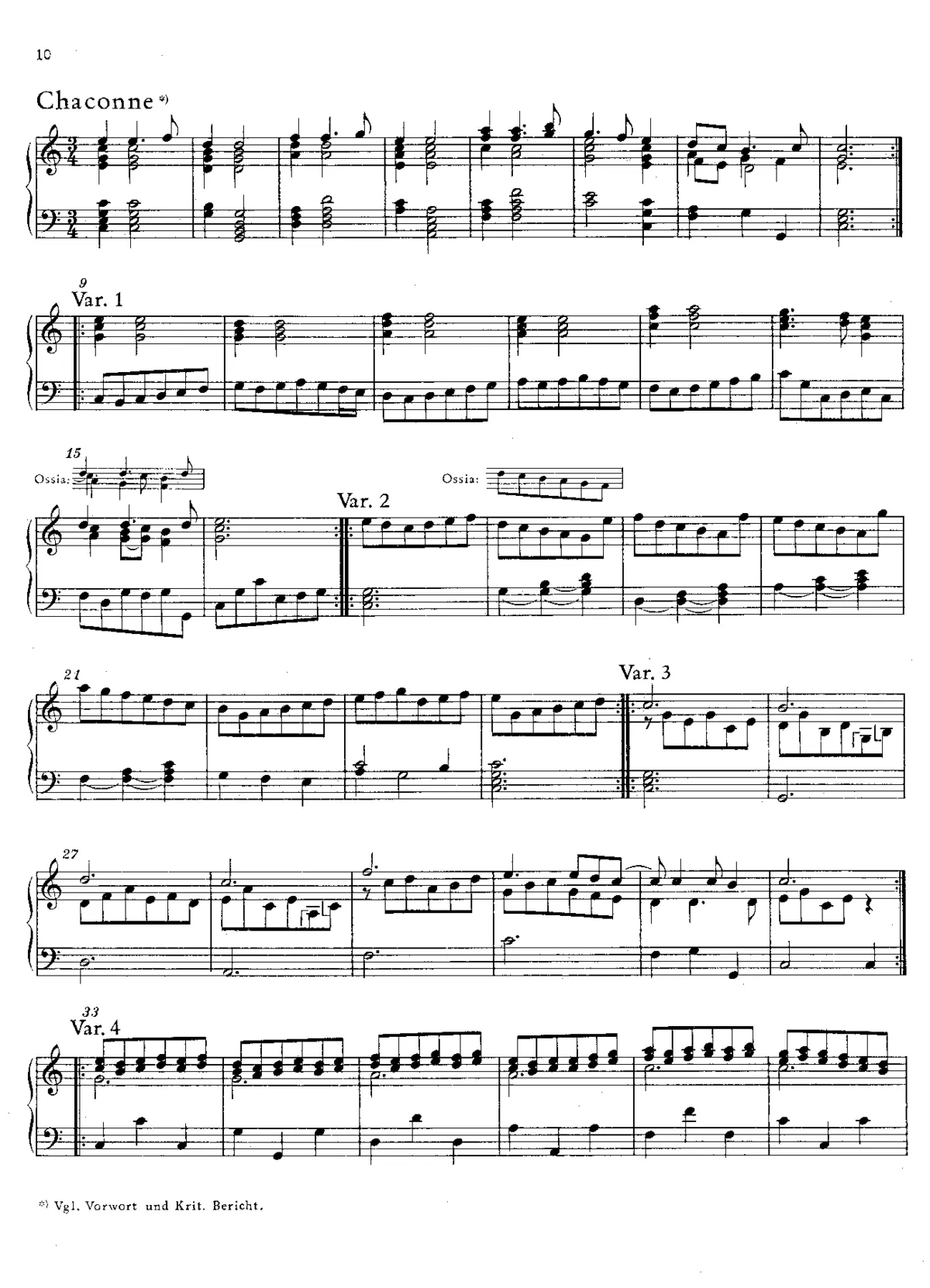 Chaconne with 49 variations, HWV 484 - Page 1