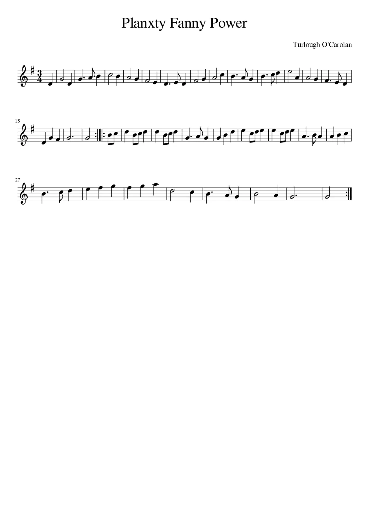 Planxty Fanny Power - Page 1