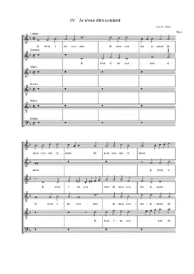 Je n'ose être content