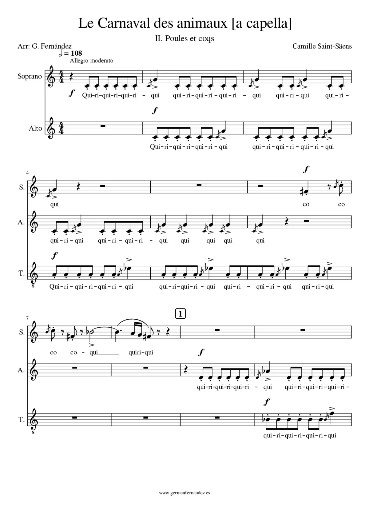 Le carnaval des animaux - Page 1