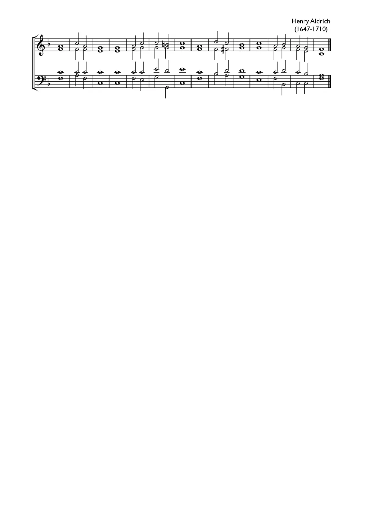 Double chant in F major - Page 1