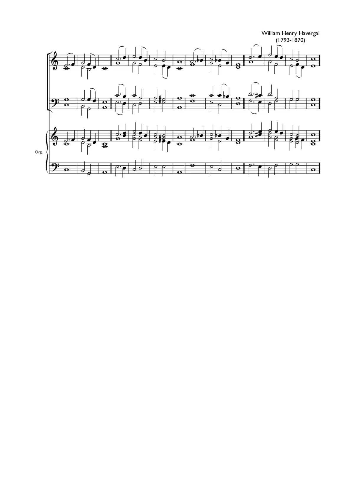 Double chant in C major X - Page 1