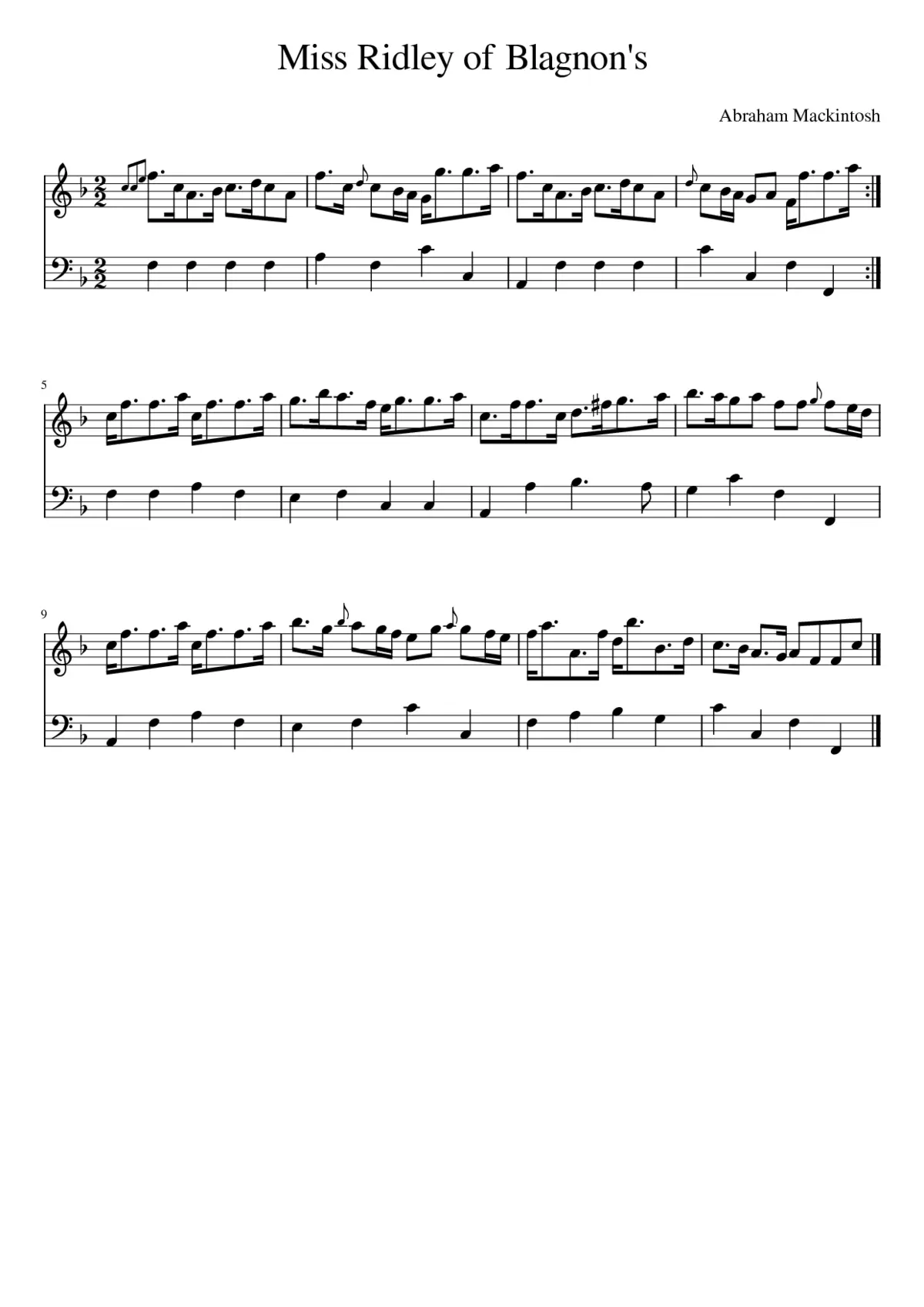 Miss Ridley of Blagnon's - Page 1