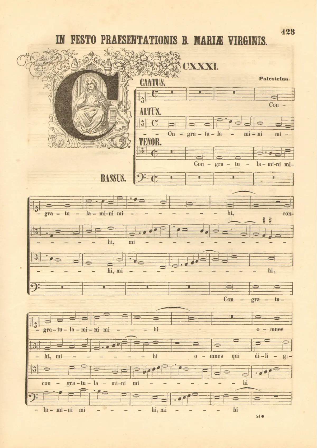 Congratulamini mihi - Page 1