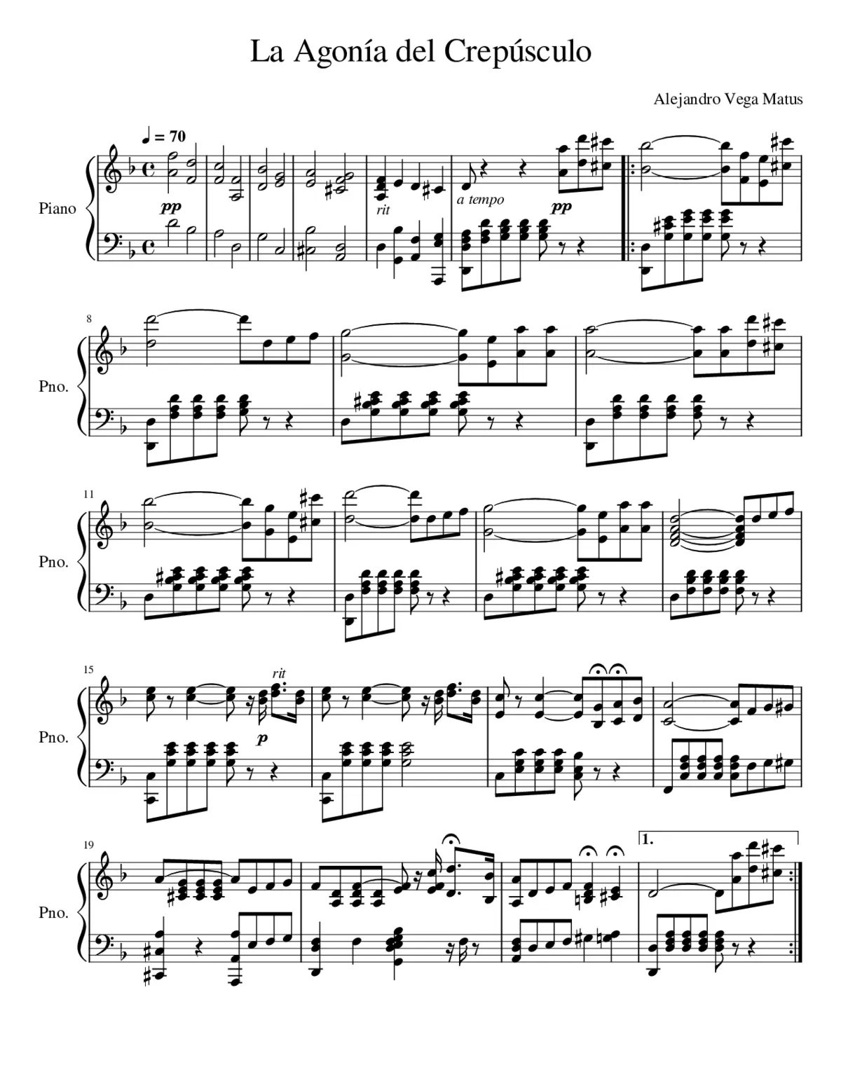 Agonia del Crepusculo - Page 1