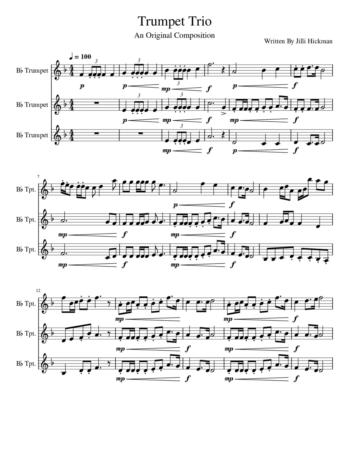 Trumpet Trio - Page 1