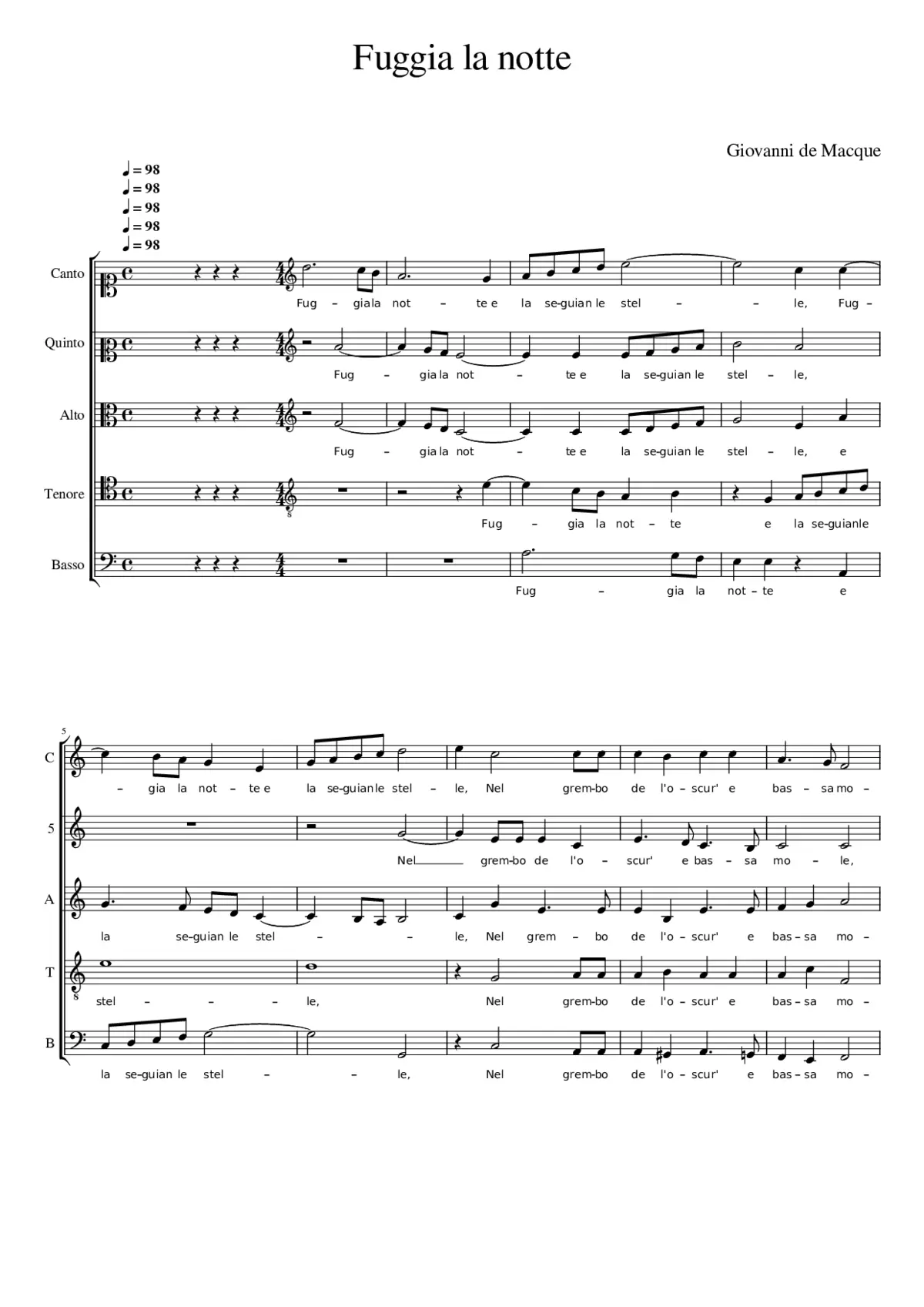 Fuggia la notte - Page 1