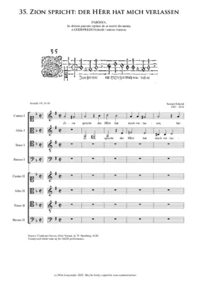 Zion spricht: Der Herr - sswv35