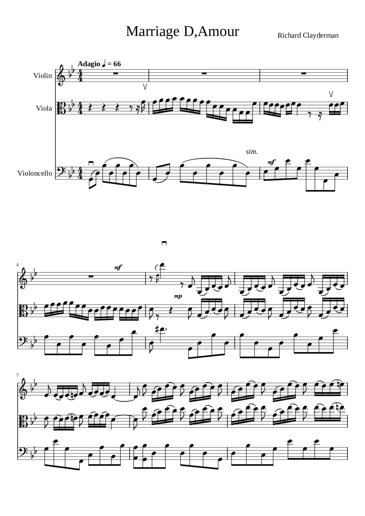 Mariage D'amour - Page 1