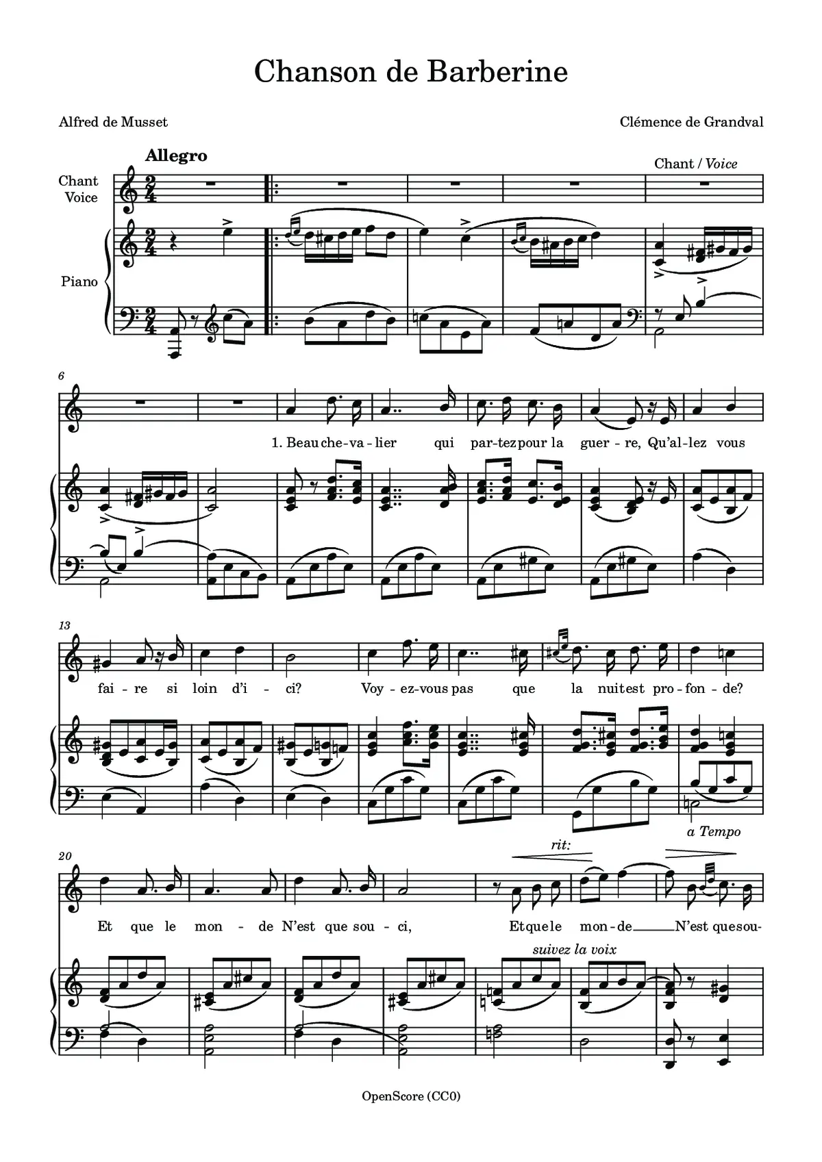 Chanson de Barberine - Page 1