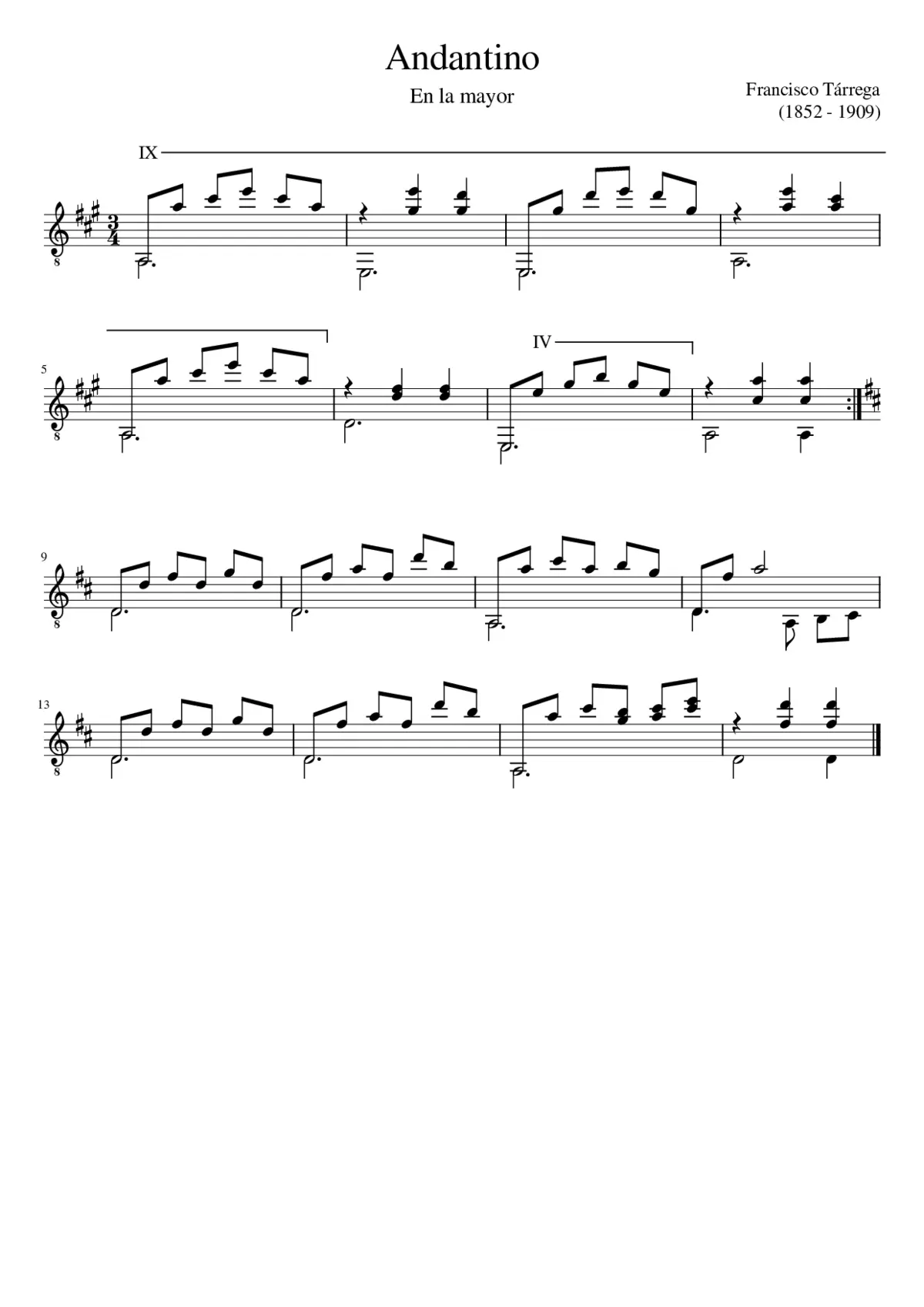 Andantino - Page 1