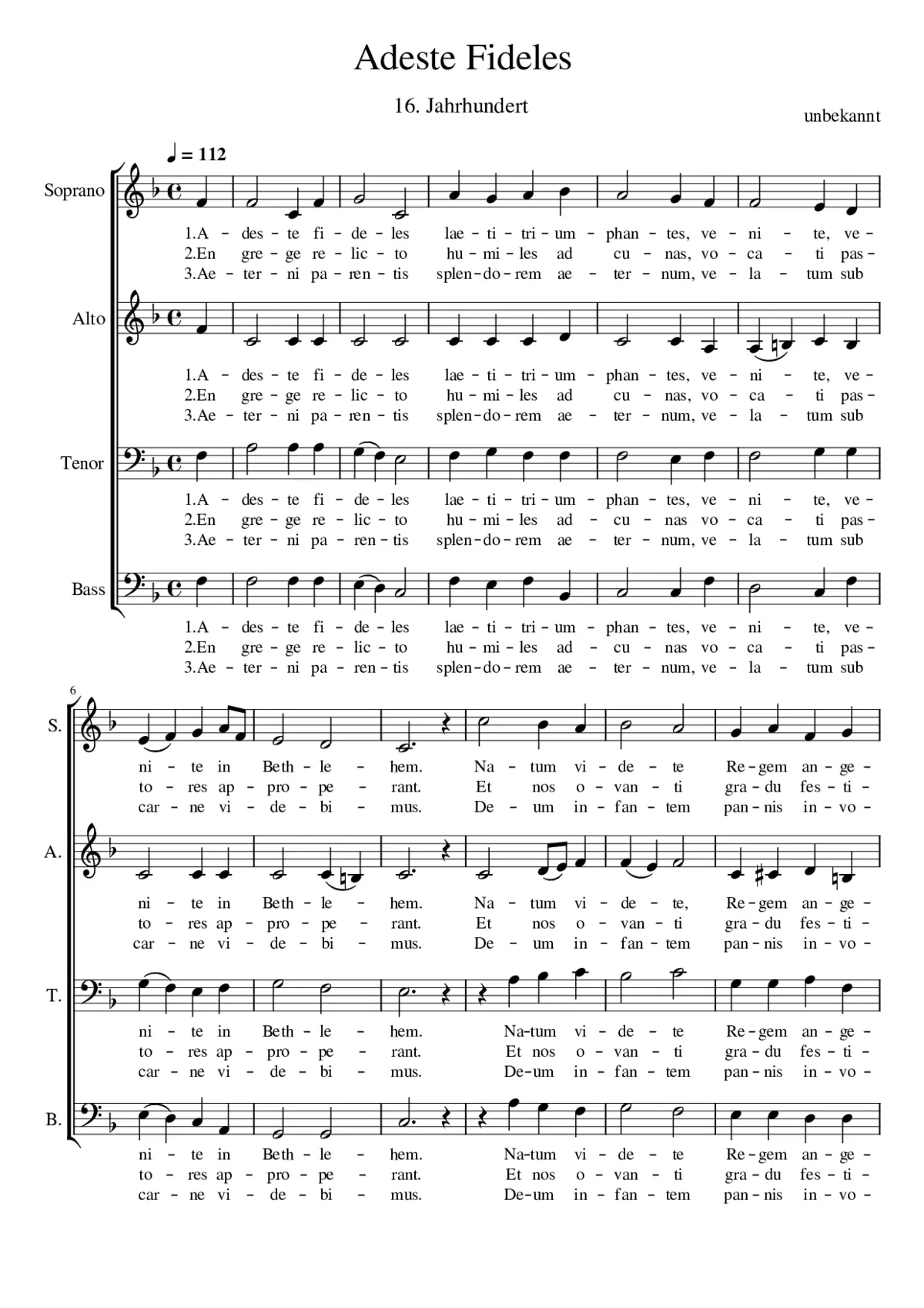 adeste fideles - Page 1