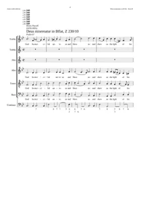 Deus misereatur in B flat Z 230/10