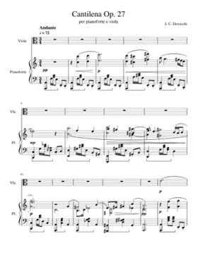 Cantilena per pianoforte e viola Opus 27