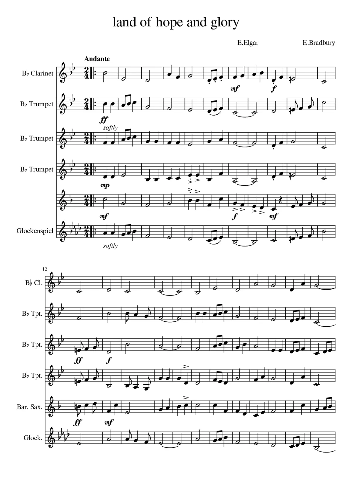 Coronation Ode Op.44 - Page 1